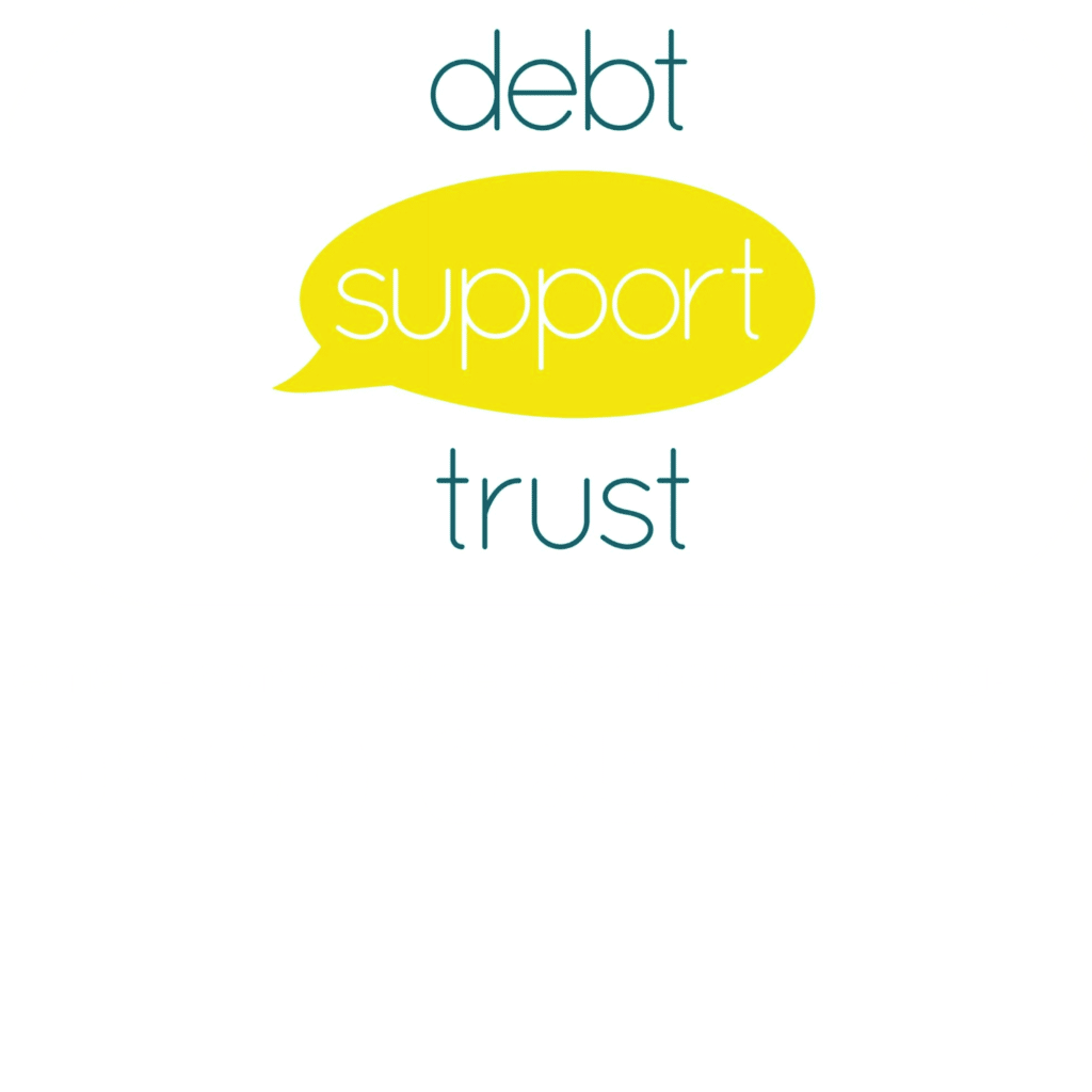 Debt Support Trust logo with contact email and phone number.