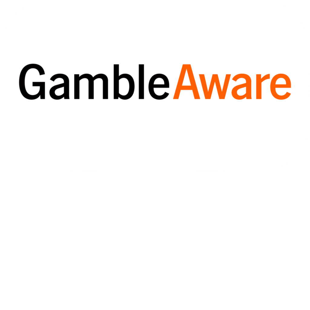 GambleAware logo with contact email info@gambleaware.org and phone number.