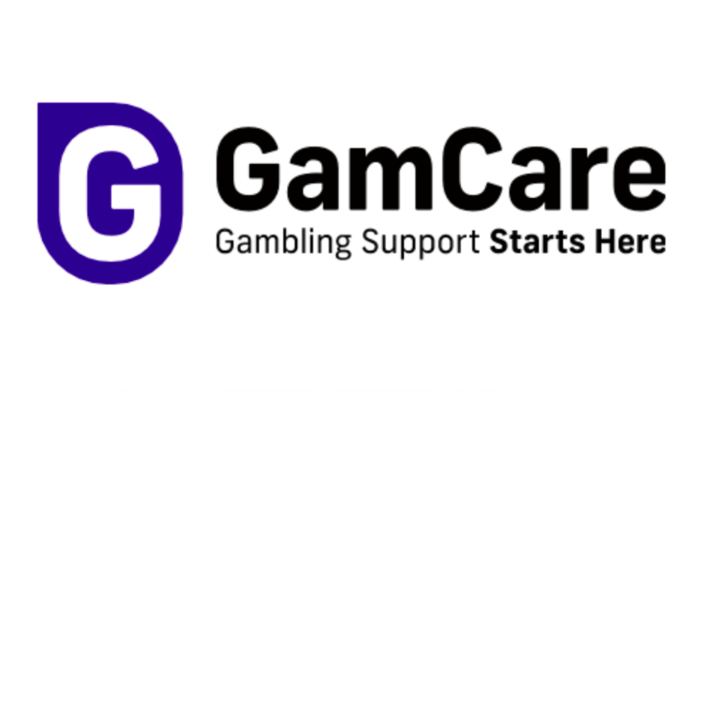 GamCare logo and phone number